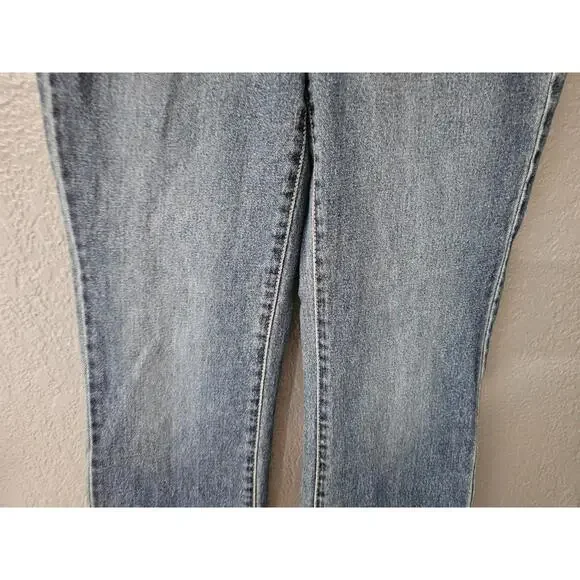 Women's So Denim Jeans Pants Size 0 24W Blue High Rise 90s Bootcut Distressed - Picture 13 of 16